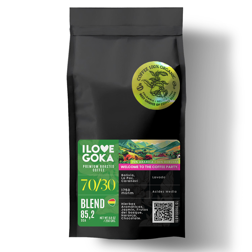 Café Blend - BLEND 70/30 - Origen Bolivia -  I LOVE GOKA