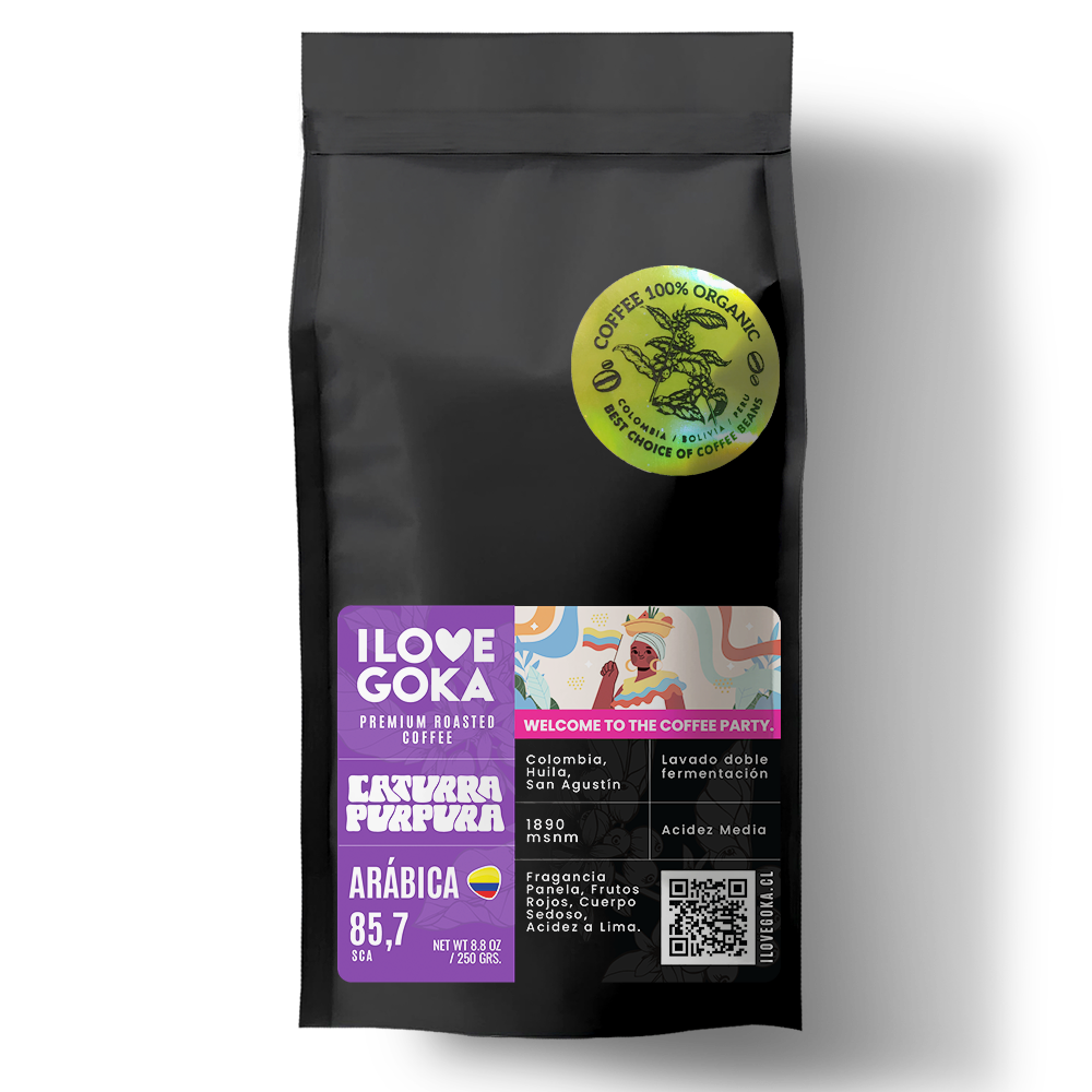 Café de Origen - 100% Arábica - CATURRA PURPURA - Colombia - I LOVE GOKA